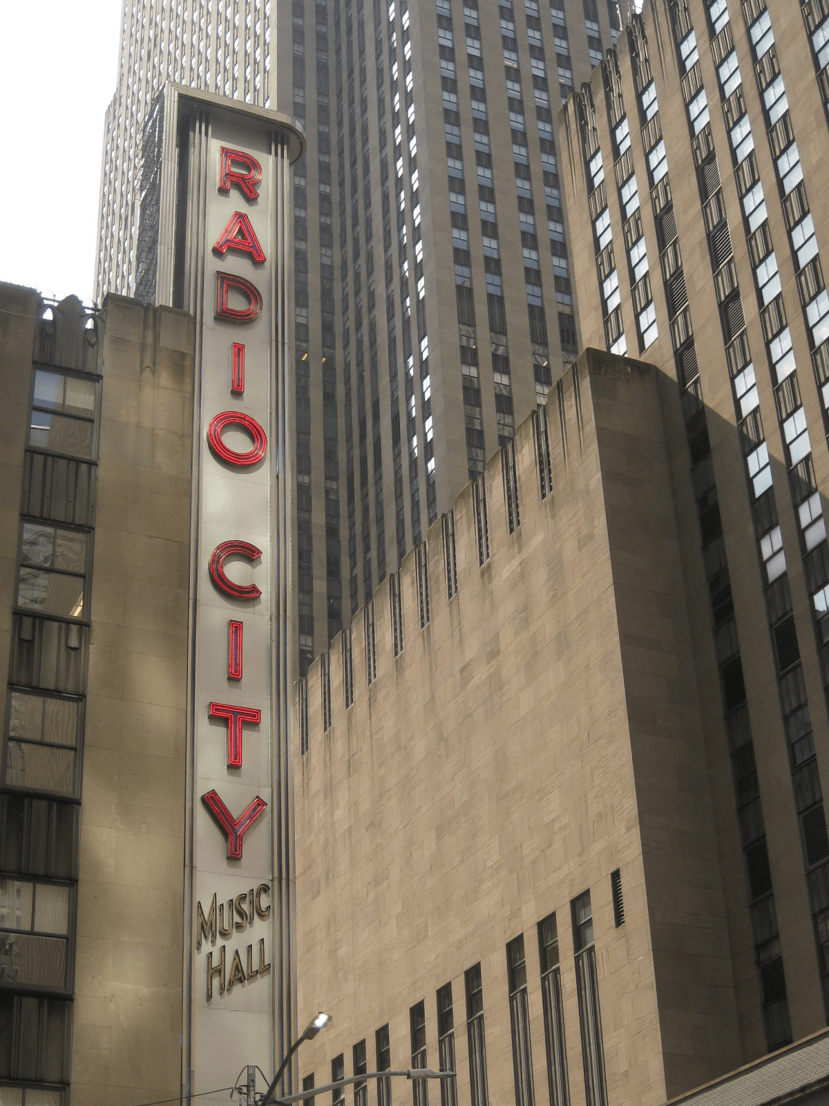 radio city music hall sign